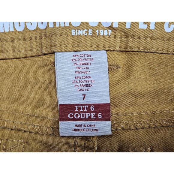 (3/$35) Mossimo Supply Co Jeans Womens 7 Yellow Skinny Fit 6 Stretch Juniors - Picture 5 of 11